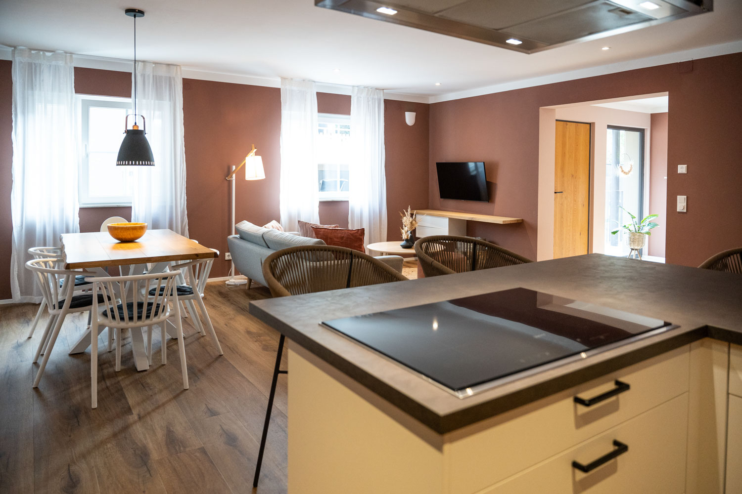 living and dining area