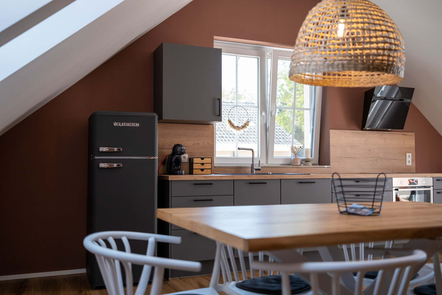 kitchen with dining area