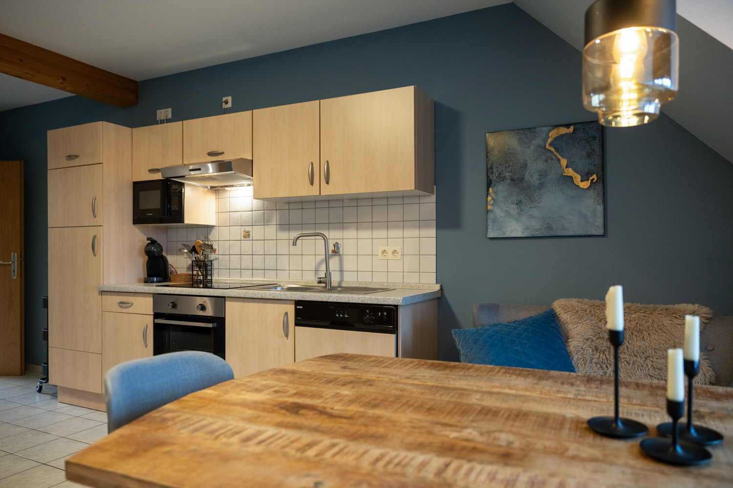 kitchen with dining area
