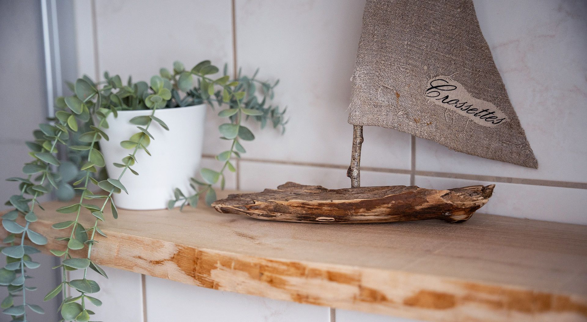 Decoration in the bathroom of the holiday apartment at the Eichenberg holiday resort