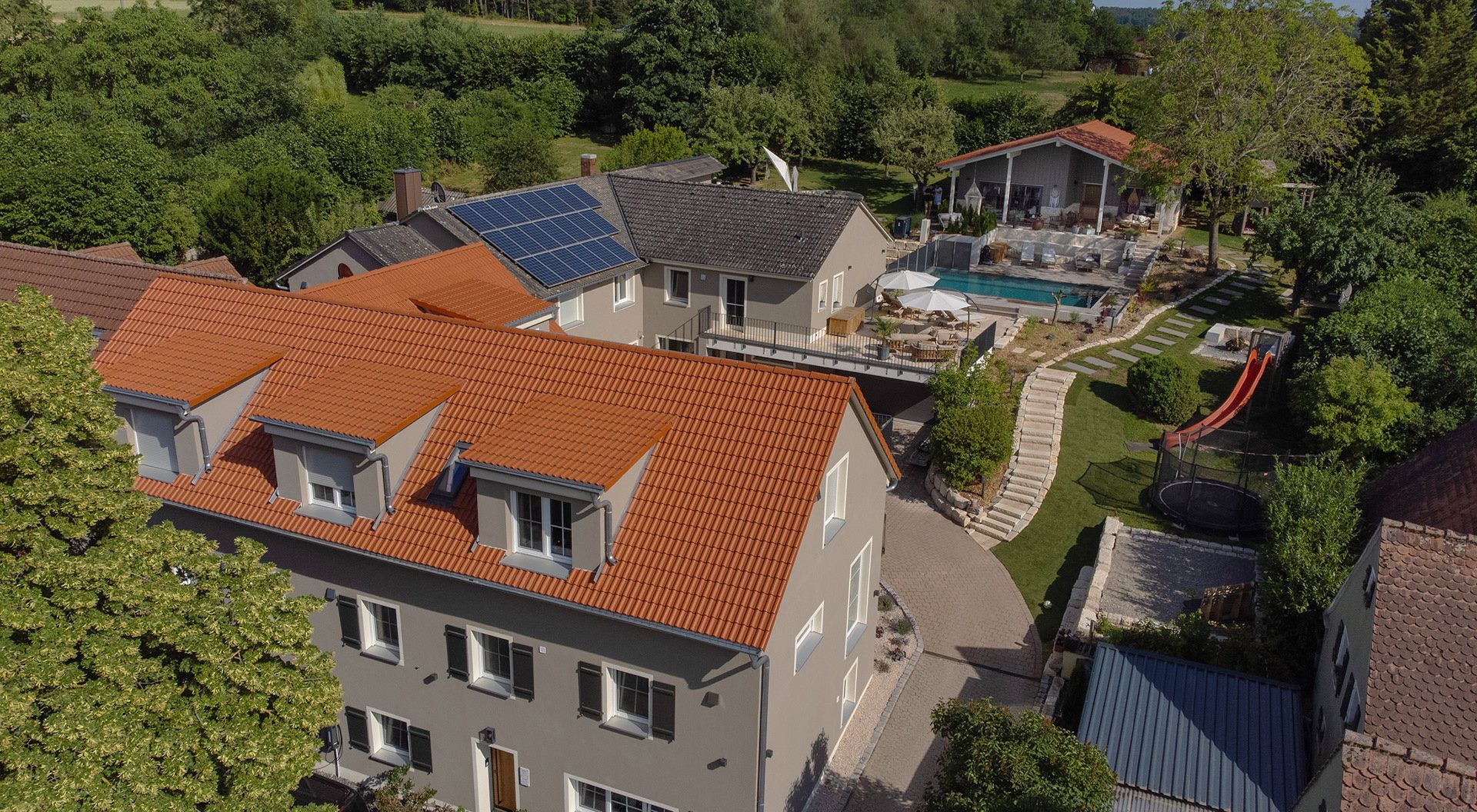 Aerial view of the Eichenberg holiday resort